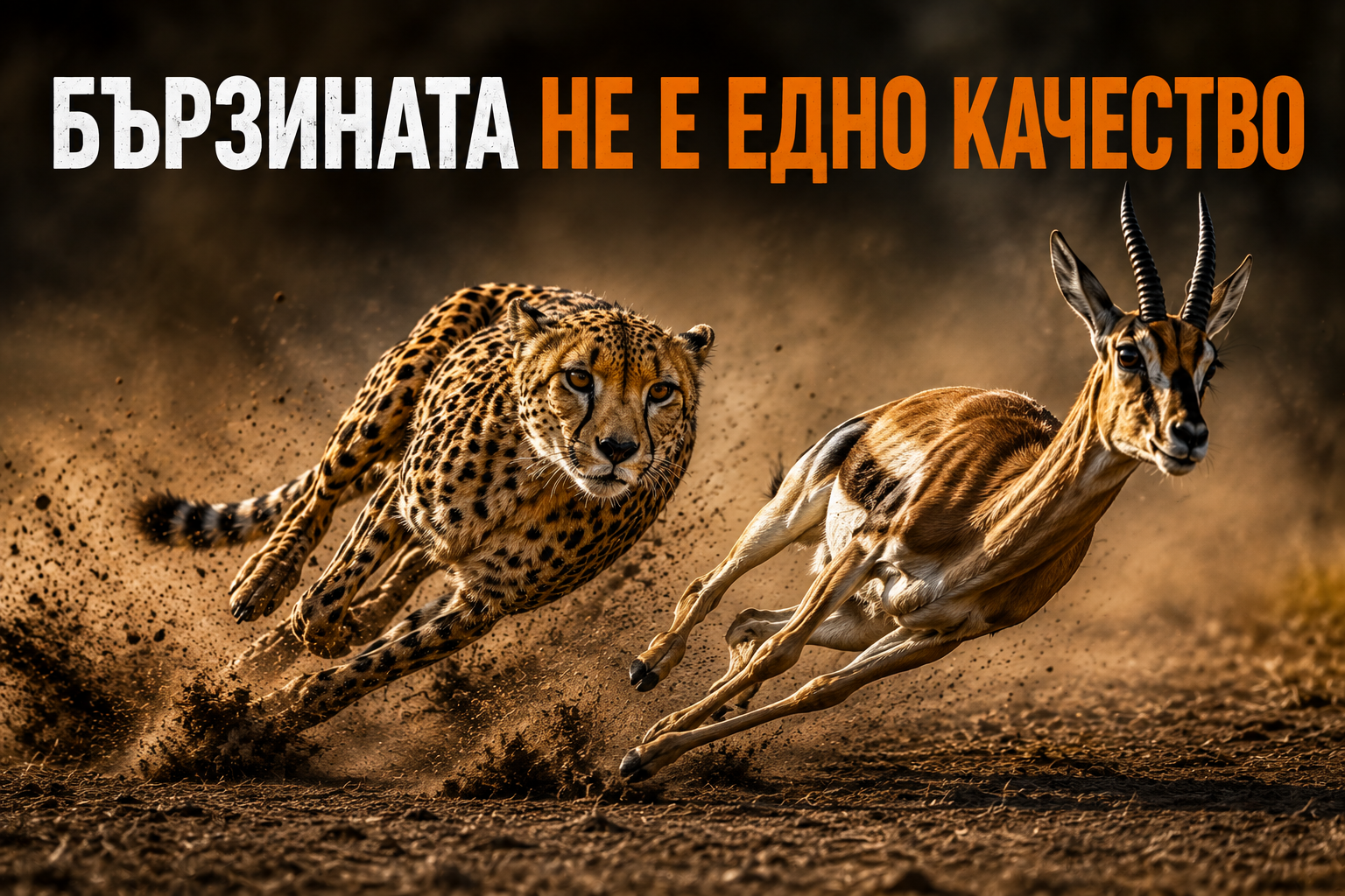 Бързината не е едно качество
